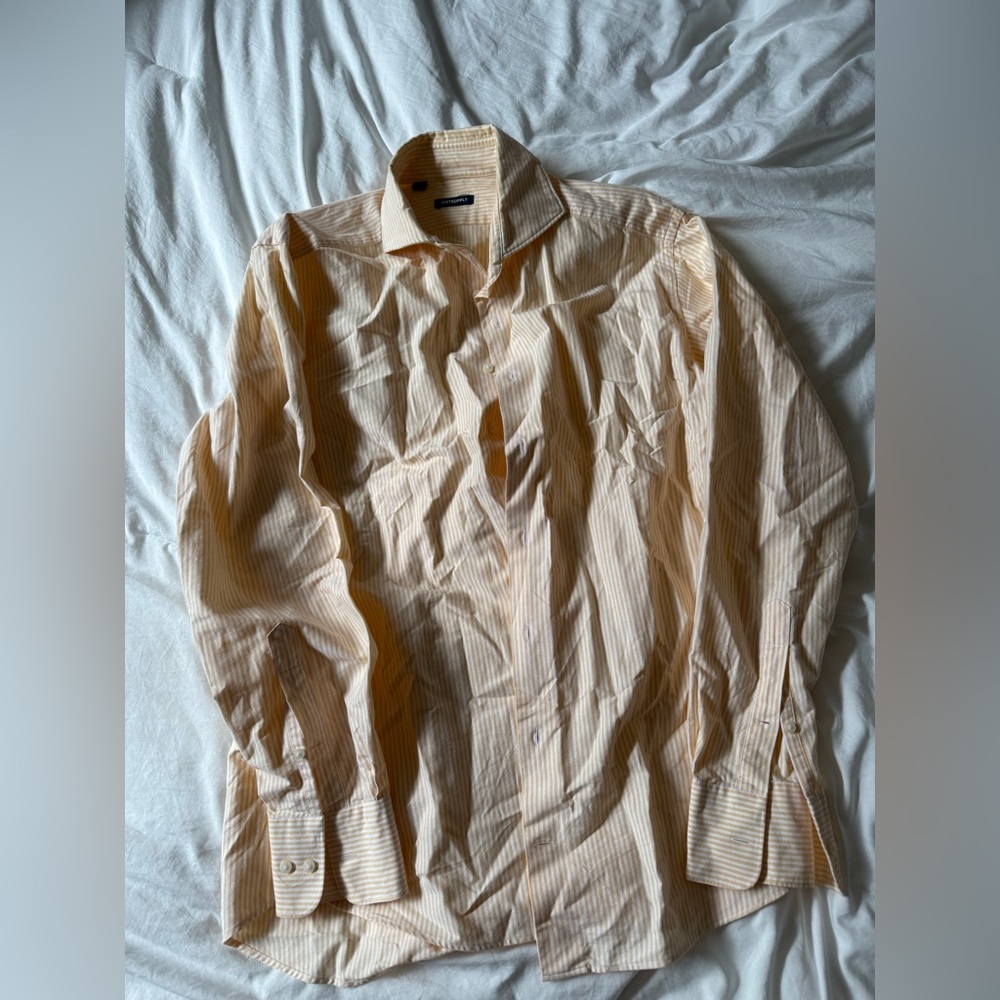 Suitsupply Light yellow Striped Dress Shirt